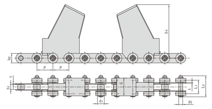 P250F168_<font color='red'><font color='red'>鋼廠</font>用<font color='red'>輸送</font>鏈</font> <font color='red'>鋼廠</font>